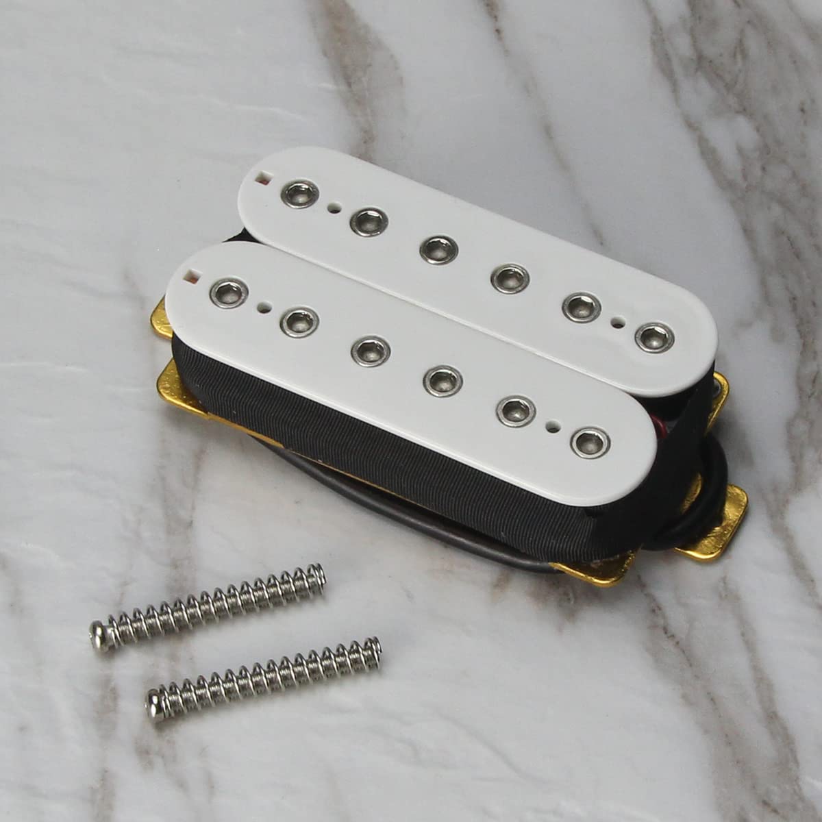 FLEOR Double Coil Guitar Humbucker Pickups Ceramic Neck Pickup for Electric Guitar Pickup-White